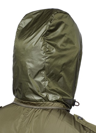 Detail View - Click To Enlarge - SEALUP - Retractable hood water-repellent coat