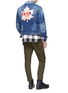 Figure View - Click To Enlarge - 71465 - Mixed badge washed denim jacket