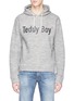 Main View - Click To Enlarge - 71465 - 'Teddy Boy' slogan print knit hoodie