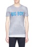 Main View - Click To Enlarge - 71465 - 'Big Boy' slogan print layered T-shirt