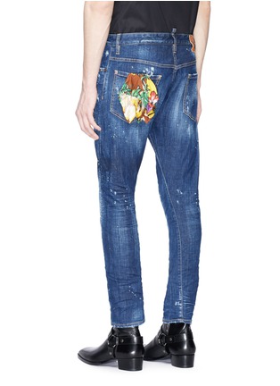 Back View - Click To Enlarge - 71465 - 'Sexy Twist' ripped jeans