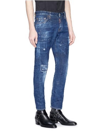 Front View - Click To Enlarge - 71465 - 'Sexy Twist' ripped jeans