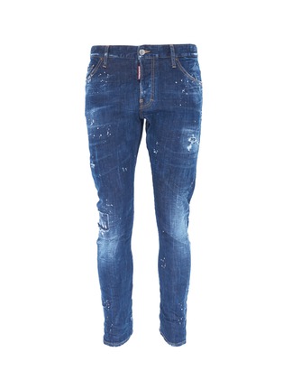 Main View - Click To Enlarge - 71465 - 'Sexy Twist' ripped jeans