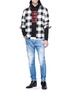 Figure View - Click To Enlarge - 71465 - Ripped bleached jeans
