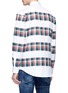 Back View - Click To Enlarge - 71465 - Tartan plaid panelled shirt