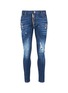 Main View - Click To Enlarge - 71465 - 'Tidy Biker' bird appliqué jeans