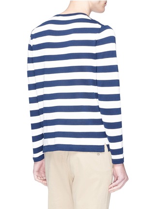 Back View - Click To Enlarge - ALTEA - Stripe knit long sleeve T-shirt