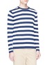 Front View - Click To Enlarge - ALTEA - Stripe knit long sleeve T-shirt
