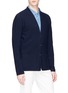 Front View - Click To Enlarge - ALTEA - Cotton knit soft blazer