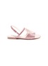 Main View - Click To Enlarge - STELLA MCCARTNEY - 'Penny' shell glitter kids sandals
