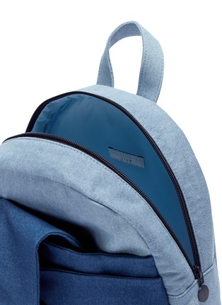 Detail View - Click To Enlarge - STELLA MCCARTNEY - Twist bow denim kids backpack