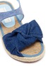 Detail View - Click To Enlarge - STELLA MCCARTNEY - 'Rori' bow denim kids sandals