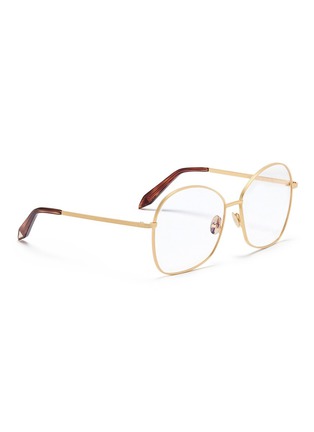 Figure View - Click To Enlarge - VICTORIA BECKHAM - 'Grooved Optical Feminine' metal butterfly glasses