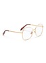 Figure View - Click To Enlarge - VICTORIA BECKHAM - 'Grooved Optical Feminine' metal butterfly glasses