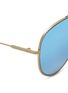 Detail View - Click To Enlarge - VICTORIA BECKHAM - 'Loop Aviator' metal mirror sunglasses