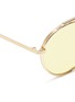 Detail View - Click To Enlarge - VICTORIA BECKHAM - Browline bridge metal round sunglasses