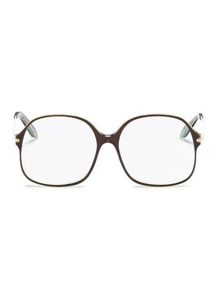 Main View - Click To Enlarge - VICTORIA BECKHAM - Acetate square optical glasses