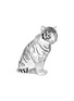 Main View - Click To Enlarge - LALIQUE - Sitting tiger large sculpture