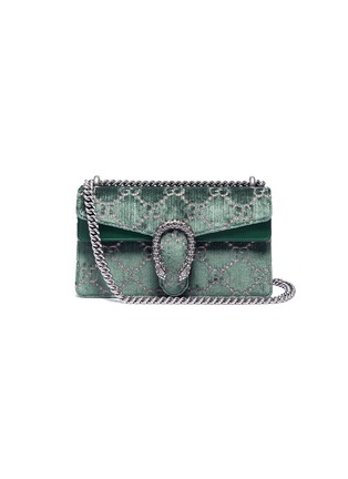 Main View - Click To Enlarge - GUCCI - 'Dionysus' small GG velvet shoulder bag