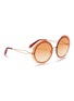 Figure View - Click To Enlarge - VICTORIA BECKHAM - 'Floating Round' metal sunglasses