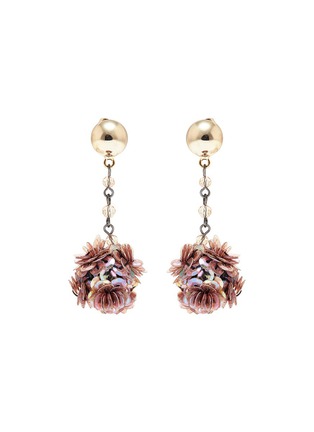 Main View - Click To Enlarge - LULU FROST - 'Rumba' sequin pompom drop earrings