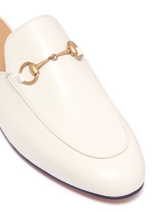 Detail View - Click To Enlarge - GUCCI - 'Princetown' horsebit leather slide loafers