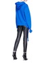 Back View - Click To Enlarge - COLLINA STRADA - Grommet cuff hoodie