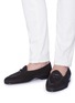 Figure View - Click To Enlarge - BOW-TIE - 'Henry' bow suede loafers