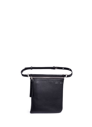 Main View - Click To Enlarge - KARA - Cowhide leather crossbody waist bag