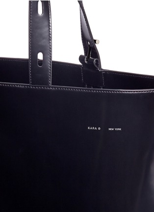 Detail View - Click To Enlarge - KARA - 'Panel' large cowhide leather tote