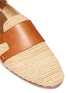Detail View - Click To Enlarge - CASABLANCA1942 - 'Monakus' leather panel woven raffia step-in loafers