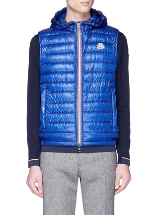 Main View - Click To Enlarge - MONCLER - 'Gien' hooded down puffer vest