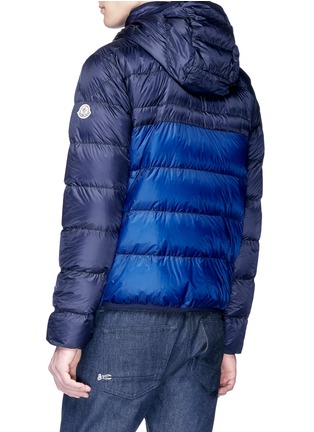 Back View - Click To Enlarge - MONCLER - 'Brech' colourblock hooded down puffer jacket
