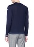 Back View - Click To Enlarge - MONCLER - Stripe cuff virgin wool sweater