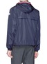 Back View - Click To Enlarge - MONCLER - 'Anton' stripe placket hooded jacket