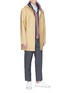 Figure View - Click To Enlarge - MONCLER - 'Anton' stripe placket hooded jacket