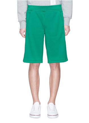 Main View - Click To Enlarge - MONCLER - Zip gusset sweat shorts