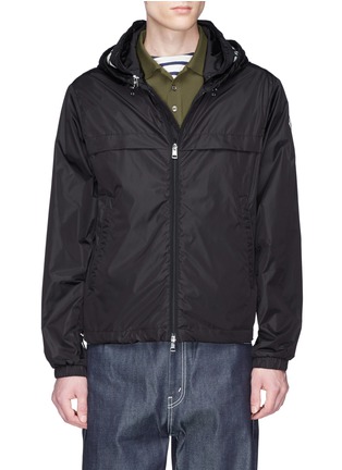 Main View - Click To Enlarge - MONCLER - 'Gradignan' logo embroidered double hood jacket