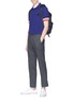 Figure View - Click To Enlarge - MONCLER - Stripe cuff polo shirt