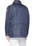 Back View - Click To Enlarge - MONCLER - 'Seran' retractable hood coat