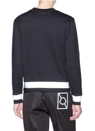 Back View - Click To Enlarge - MONCLER - x Craig Green reflective logo patch sweatshirt