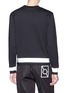 Back View - Click To Enlarge - MONCLER - x Craig Green reflective logo patch sweatshirt