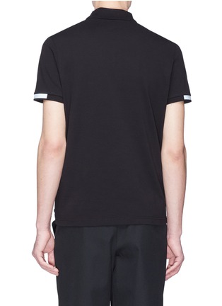 Back View - Click To Enlarge - MONCLER - x Craig Green reflective logo patch polo shirt