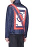 Back View - Click To Enlarge - MONCLER - x Craig Green 'Lasalle' logo print down puffer jacket
