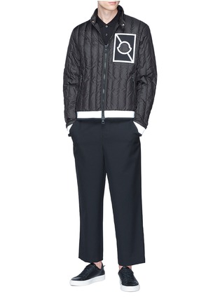 Figure View - Click To Enlarge - MONCLER - x Craig Green 'Altman' reflective stripe down puffer jacket