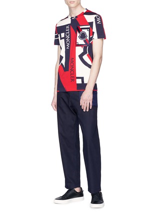 Figure View - Click To Enlarge - MONCLER - x Craig Green logo patch quilted panel canvas pants