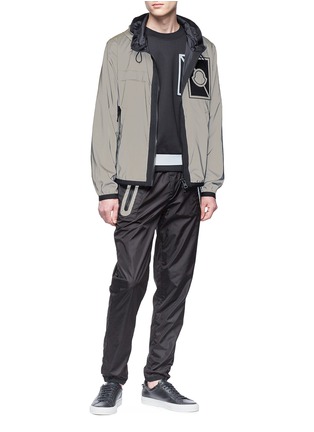 Figure View - Click To Enlarge - MONCLER - x Craig Green reflective zip pocket jogging pants