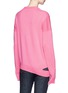 Back View - Click To Enlarge - CALVIN KLEIN 205W39NYC - Cutout hem cashmere sweater
