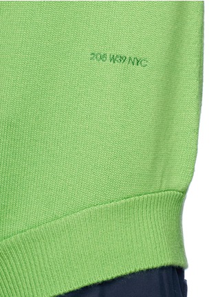 Detail View - Click To Enlarge - CALVIN KLEIN 205W39NYC - Cutout hem cashmere sweater