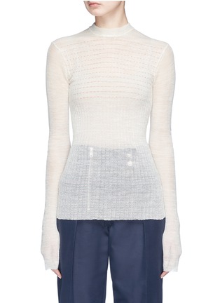 Main View - Click To Enlarge - CALVIN KLEIN 205W39NYC - Stripe wool blend sweater